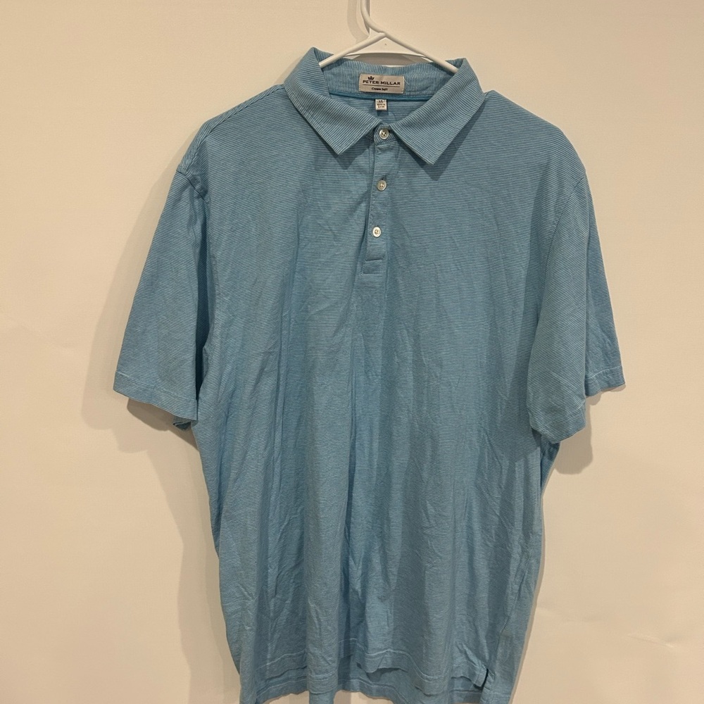 Peter Millar Light Blue Polo Shirt